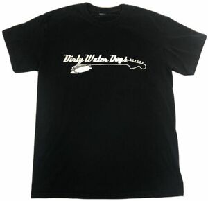 Dirty Water Dog T-Shirt Navy Blue ~Vintage Look~ Men’s Size S Small Guitar 海外 即決