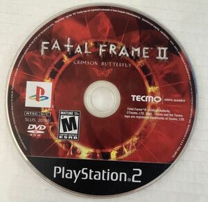 Fatal Frame II 2 Crimson Butterfly PlayStation 2 PS2 Disc Only Tested Working 海外 即決