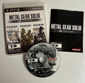 Metal Gear Solid HD Collection PS3 Game Complete CIB Manual Mint Ships FAST 海外 即決