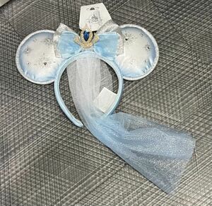 2023 Disney Parks Frozen Elsa Minnie Mouse Vail Headband Ears New 海外 即決