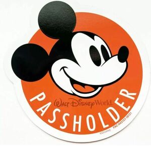 Orange Mickey Disney Annual Passholder Magnet * 海外 即決