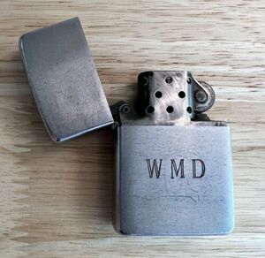 Vintage 1960 Zippo Lighter. W.M.D. Weapon of Mass Destruction? Sparks! 海外 即決