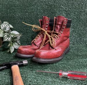Vintage Red Wing 404 Moc Toe SuperSole Work Boots / Oro Russet / 13D 海外 即決