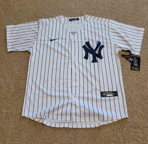 NWT New York Yankees Juan Soto Jersey Mens Small Pinstripes 海外 即決