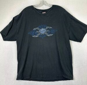 Vintage Y2K Harley Davidson Flame Tribal Tattoo Graphic T Shirt Men’s Size 2XL 海外 即決