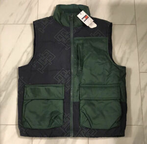 Tommy Hilfiger x Anthony Ramos Multipocket Vest Navy Blue Green $199 Medium New 海外 即決