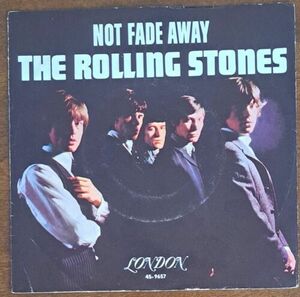 RARE! ローリング・ストーンズ 中古、美品 バイナル "Not Fade Away /" '64 PLAYS GREAT! EX+ SLEEVE 海外 即決