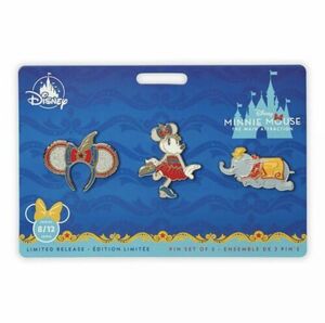 Disney Minnie Mouse The Main Attraction Pin Set Dumbo The Flying Elephant 海外 即決