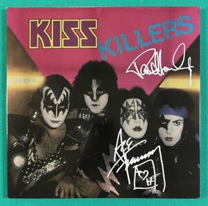 KISS Killers German Release Pink バイナル Signed By Ace & Paul On Cover 海外 即決