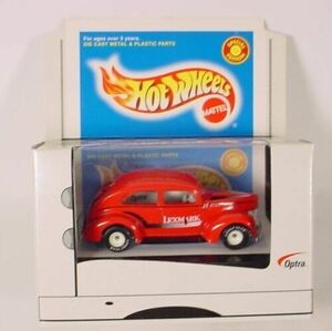Hot Wheels Lexmark Printers Red Fat Fendered 40's Ford W/ Real Riders MIMB 海外 即決