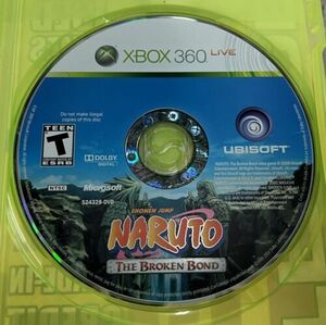 Naruto: The Broken Bond Microsoft Xbox 360 Disc Only Tested 海外 即決