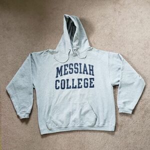 Vintage 90s The Cotton Exchange Size XL Messiah College USA Made Hoodie Falcons 海外 即決
