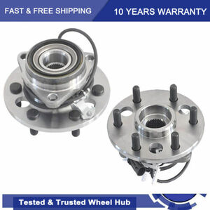 Pair Front Wheel Bearing Hub for Chevy GMC K1500 Suburban K2500 Yukon Tahoe 4WD 海外 即決