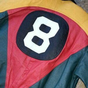 Vintage Phase 2 Leather 8 Ball Jacket Lined, Size Small (DEADSTOCK) 海外 即決