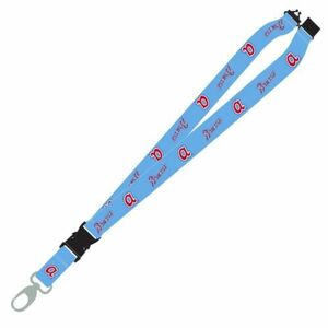 MLB Atlanta Braves Retro Lanyard Light Blue, Detachable Clip, Swivel Clasp Hook 海外 即決