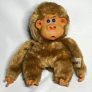 Vintage Russ Berrie Rutherford III Plush Monkey Doll Stuffed Animal Sucks Thumb 海外 即決