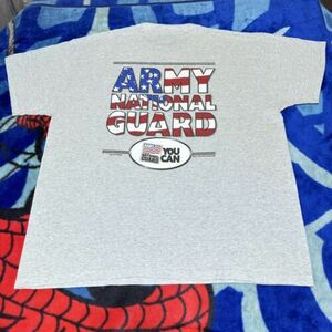 Vintage 1990s Army National Guard You Can Slogan American Flag T-Shirt Size XL 海外 即決