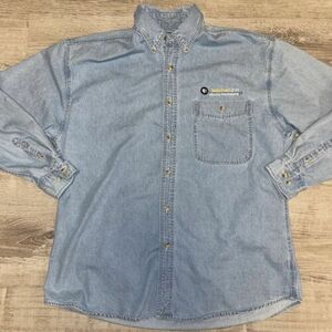 Lee Vintage Mens PBS Blue Denim Western Regular Fit Shirt L 海外 即決