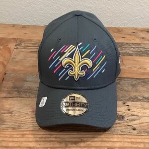 New Era New Orleans Saints Crucial Catch 39Thirty Hat NFL M/L Gray Stretch New 海外 即決