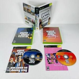 Grand Theft Auto Double Pack GTA Original Xbox w/ Manual No Map TESTED WORKS 海外 即決