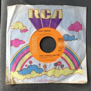 Dolly Parton I will Always Love / You 45 Lonely Comin Down RCA バイナル G+ APBO-0234 海外 即決