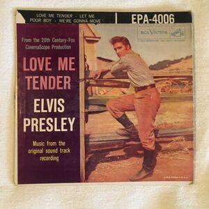 エルヴィス・プレスリー Love / me tender RCA 7" EP 45 RPM record EPA-4006 海外 即決