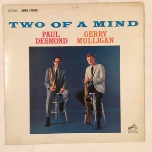 Paul Desmond Gerry Mulligan Two of A Mind RCA Victor LSP-2624 Living Stereo VG 海外 即決