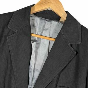 Ted Baker Velvet Mens Jacket Blazer Black Herringbone Size 5 / XL / 42R Casual 海外 即決