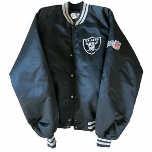 Vtg Raiders Chalk Line Starter Jacket NWA EasyE XL Las Vegas Oakland LA NFL 海外 即決