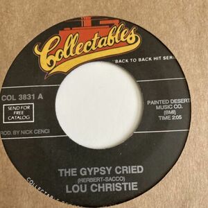 Lou Christie 45 The ジプシーの誘惑 / Cried / Two Faces Have I NEW reissue unplayed pop 海外 即決