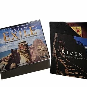 Vintage Video Games Riven The Sequel to Myst & Myst III Exile 1990s PC Macintosh 海外 即決