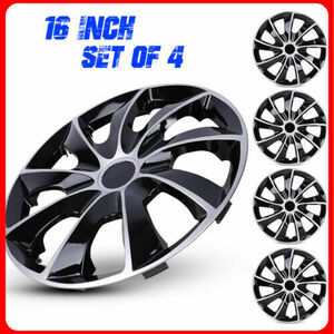 16" Set of 4 Wheel Covers Snap On Full Hub Caps fit R16 Tire & Steel Rim 海外 即決