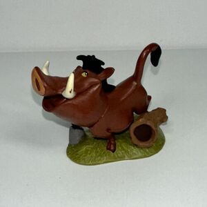 Disney The Lion King PVC Figure Pumbaa Wild Boar Hog Pig Plastic Cake Topper 海外 即決