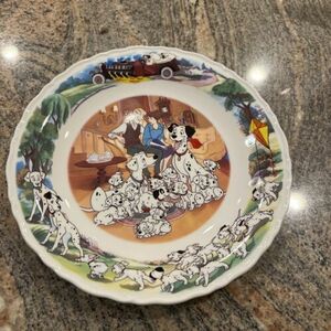 Walt Disney Wedgwood 101 Dalmatians Plate - Bone China - Made in England - Used 海外 即決