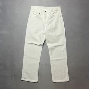 Vintage 80s Levis 509 White Denim Jeans made in USA 29x26 海外 即決