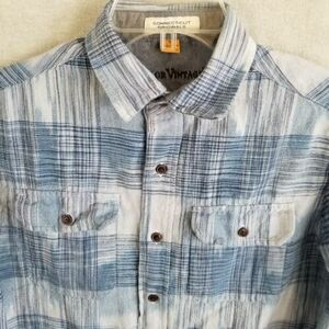 Tailor Vintage Connecticut Originals Shirt Mens Small Blue Plaid Casual Outdoor 海外 即決