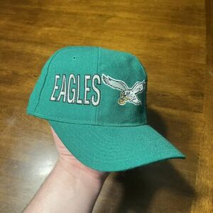 Vintage 90s Philadelphia Eagles Wool Starter Snapback Hat 海外 即決