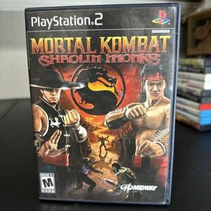 Mortal Kombat: Shaolin Monks PS2 Sony PlayStation 2 CIB Black Label 海外 即決