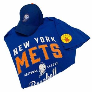 New York Mets T-Shirt XL Stadium Giveaway Rubies Mr. Met Citifield 47 Brand Hat 海外 即決