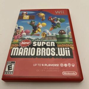 New Super Mario Bros. Wii 2009 CIB Complete With Manual And Inserts Tested 海外 即決