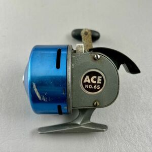 Vintage ACE No. 65 Fishing Reel Made In Japan Blue 海外 即決