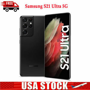 Smartphone Samsung S21 Ultra 5G G998U 128GB 12GB RAM Factory Unlocked Black New 海外 即決