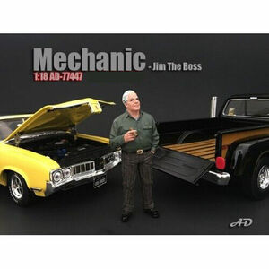 MECHANIC JIM THE BOSS FIGURE FOR 1/18 SCALE MODELS AMERICAN DIORAMA 77447 海外 即決