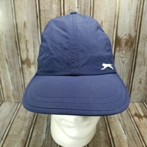 Slazenger Strapback Tennis Hat Lightweight Adjustable Slouch Dad Cap Navy Blue 海外 即決