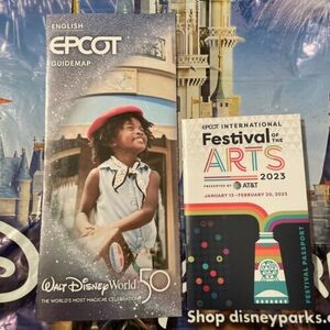 Disney Epcot 2023 Festival Of The Arts Passport Guide Book and Map New 海外 即決