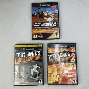 Tony Hawk Gamecube Thug Underground 2 And Pro Skater 4 Lot In Box 海外 即決