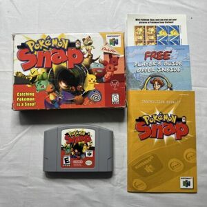 Pokemon Snap N64 Box Manual Complete CIB W/ Inserts (including Stickers) TESTED 海外 即決