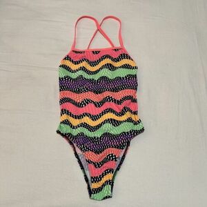 Funkita Worm Burner Tie Me Tight Women’s One Piece Swimsuit Size 32 Medium 10 海外 即決