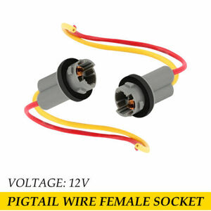 Pigtail Wire Female Socket 921 T15 T16 Harness Front Side Marker Reverse Lamp 2X 海外 即決