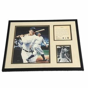 FRAMED ART AND PHOTOGRAPH RARE BABE RUTH NEW YORK YANKEES 1995 - LAST ONE MLB 海外 即決